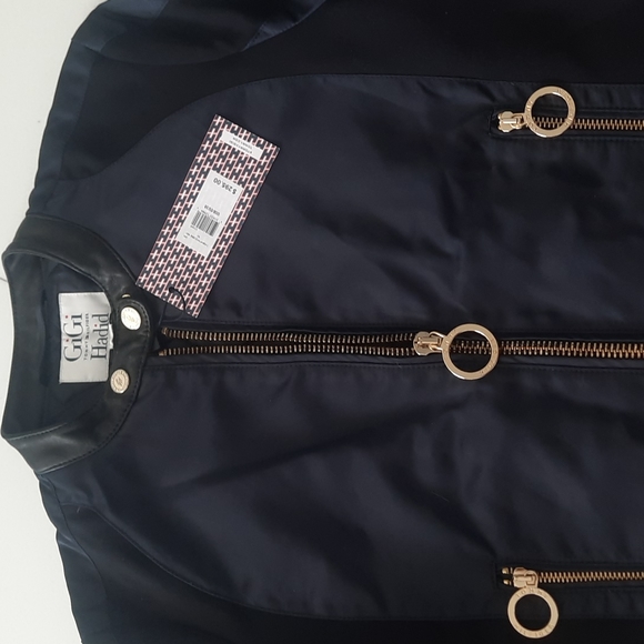 Gigi Hadid for Tommy Hilfiger  fitted Crop jacket navy - Picture 8 of 9